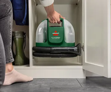 Little Green Mini stored in back closet