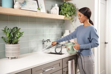 Steaming kitchen sink