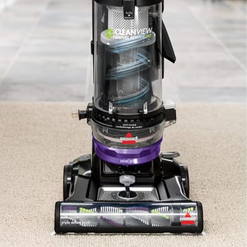 Dirt Tank on vacuum showing cyclonic suction system.
