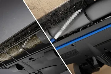 tangled brush roll vs. no hair on brush roll