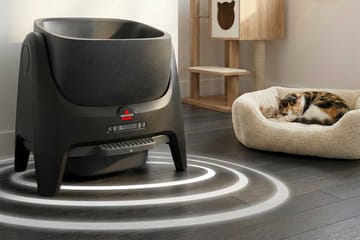 A safe self-cleaning litter box