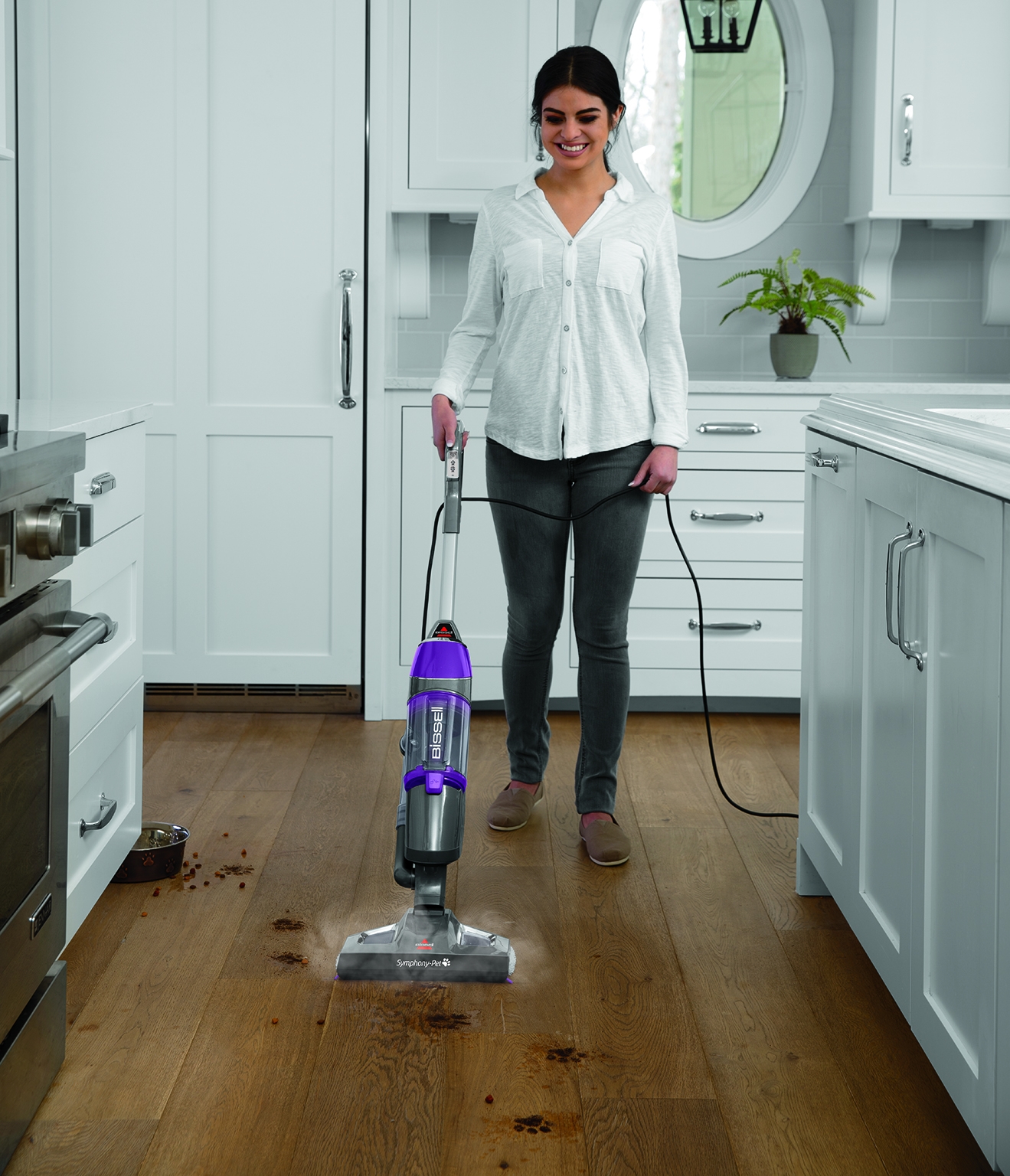Vacuum, steam or do both together