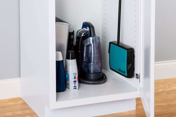 EasySweep Manual Sweeper being compactly stored